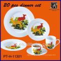 PT porcelain factory,dinnerware set with decal, folwer design,cheap price